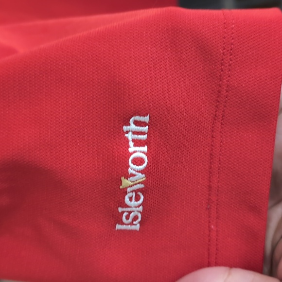 Nike Golf| Red Travistock Cup Athletic Dry Fit Short Sleeved Polo - Picture 5 of 12